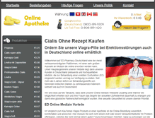 Tablet Screenshot of medikamente-ohnerezept.com